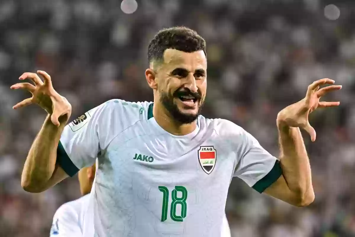 قبل معركة الكأس.. مهاجم العراق يتحدى المنتخب السعودي 